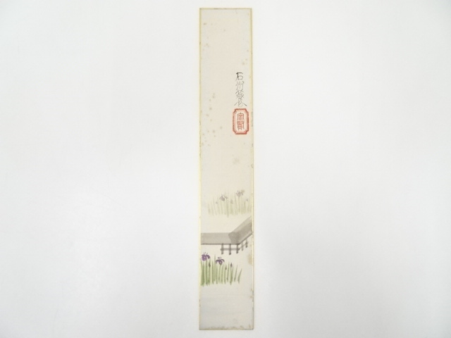 JAPANESE ART / TANZAKU / HAND PAINTED SCENERY